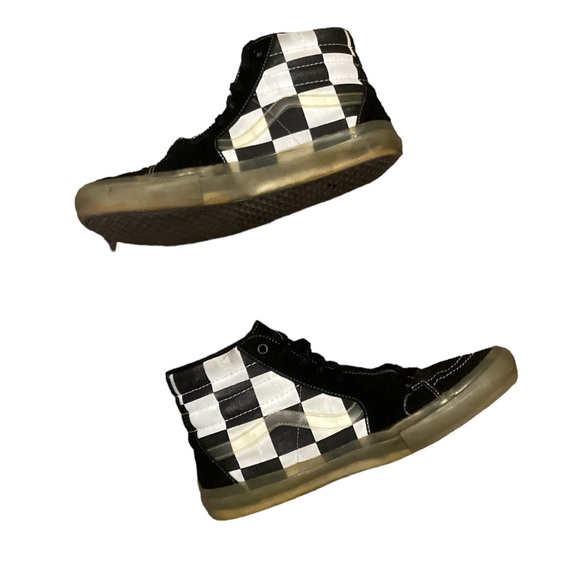 Vans Skateboard Sk8 Classic Hi-Top Oversized Checkerboard 12 - Picture 9 of 14